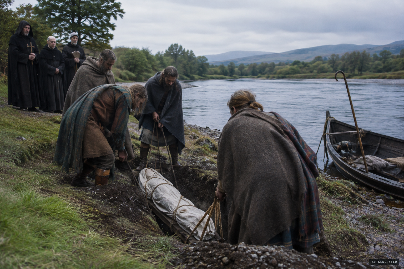 Locals bury a swimmer bitten and killed by the monster