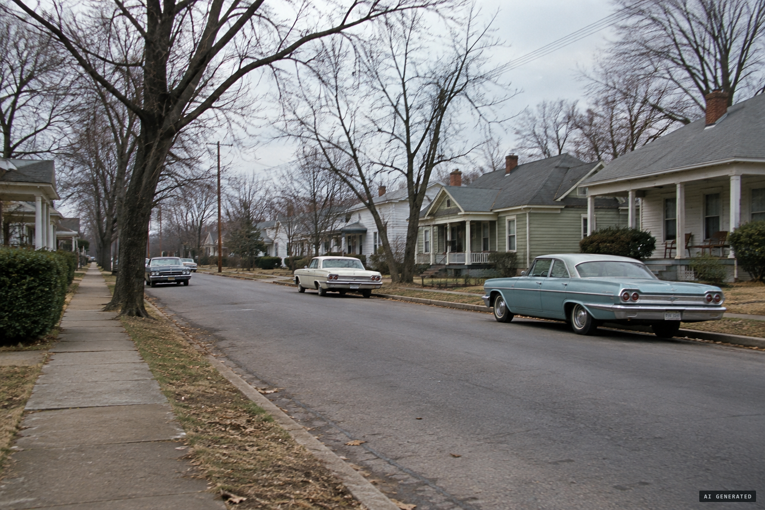A residential neighbourhood in Salisbury, Rowan County, North Carolina