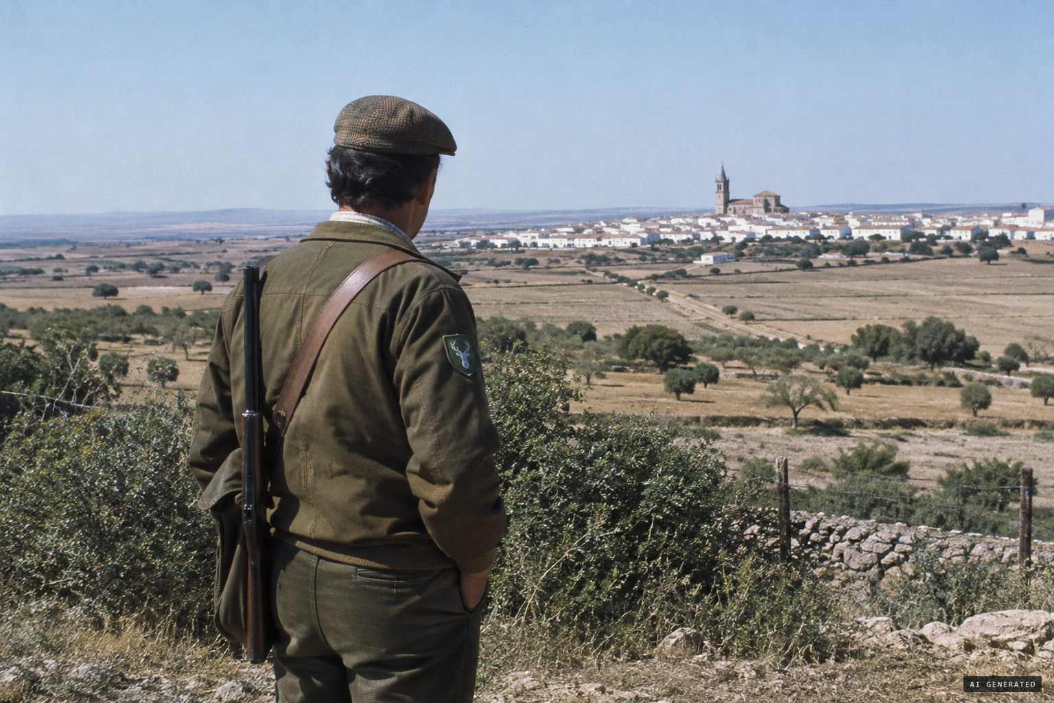 San Clemente's hunting estate and its sworn gamekeeper, 1974