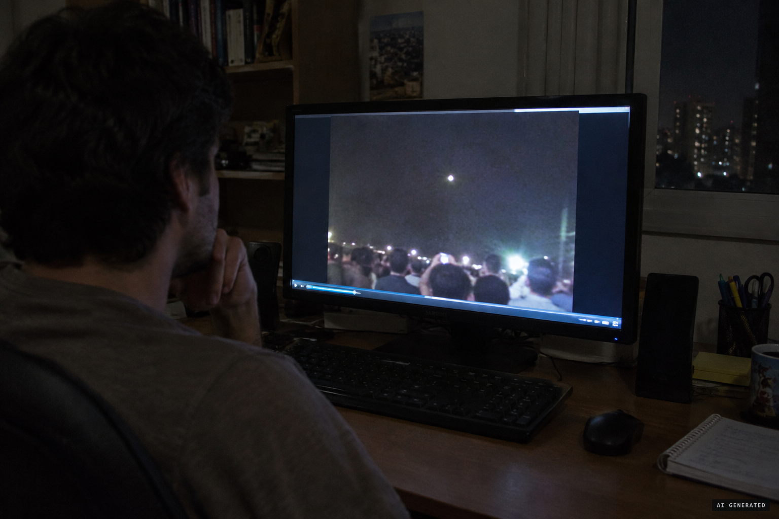 The clip of the light spreads on YouTube