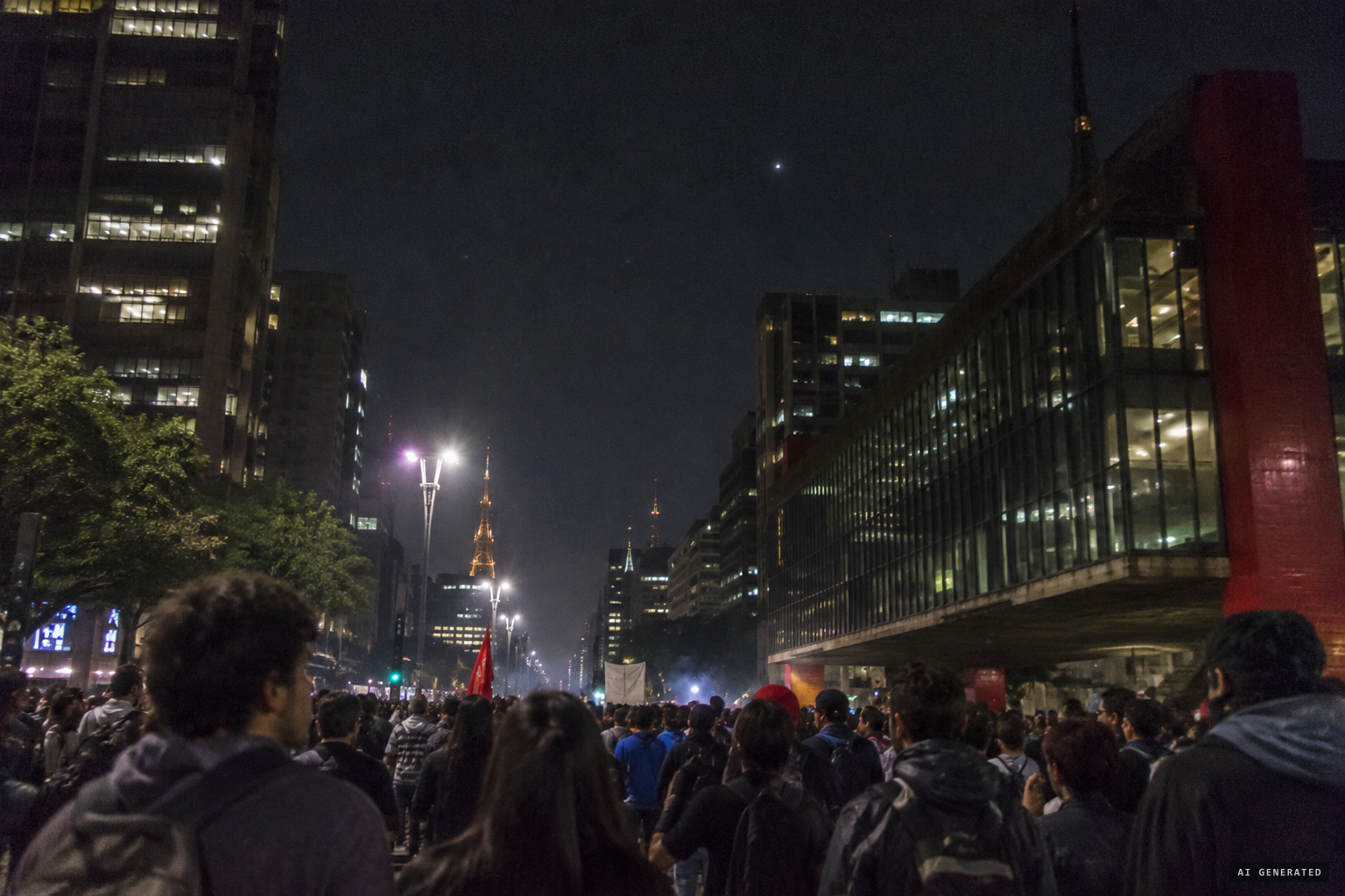 A new kind of light above the crowd