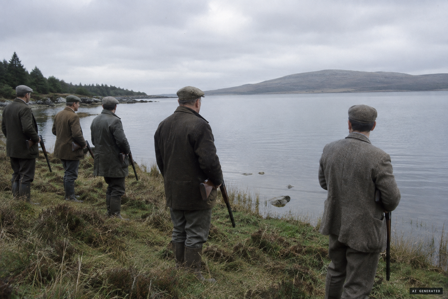 An armed band returns to find the lake quiet