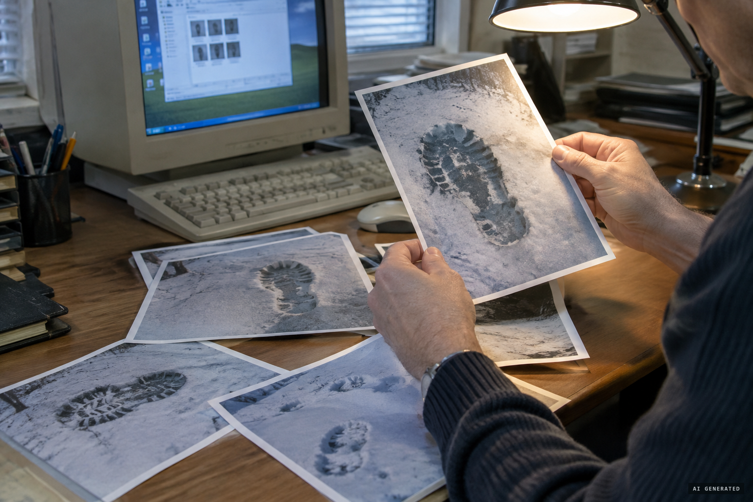 The footprint photographs examined by sasquatch hunters and scientists