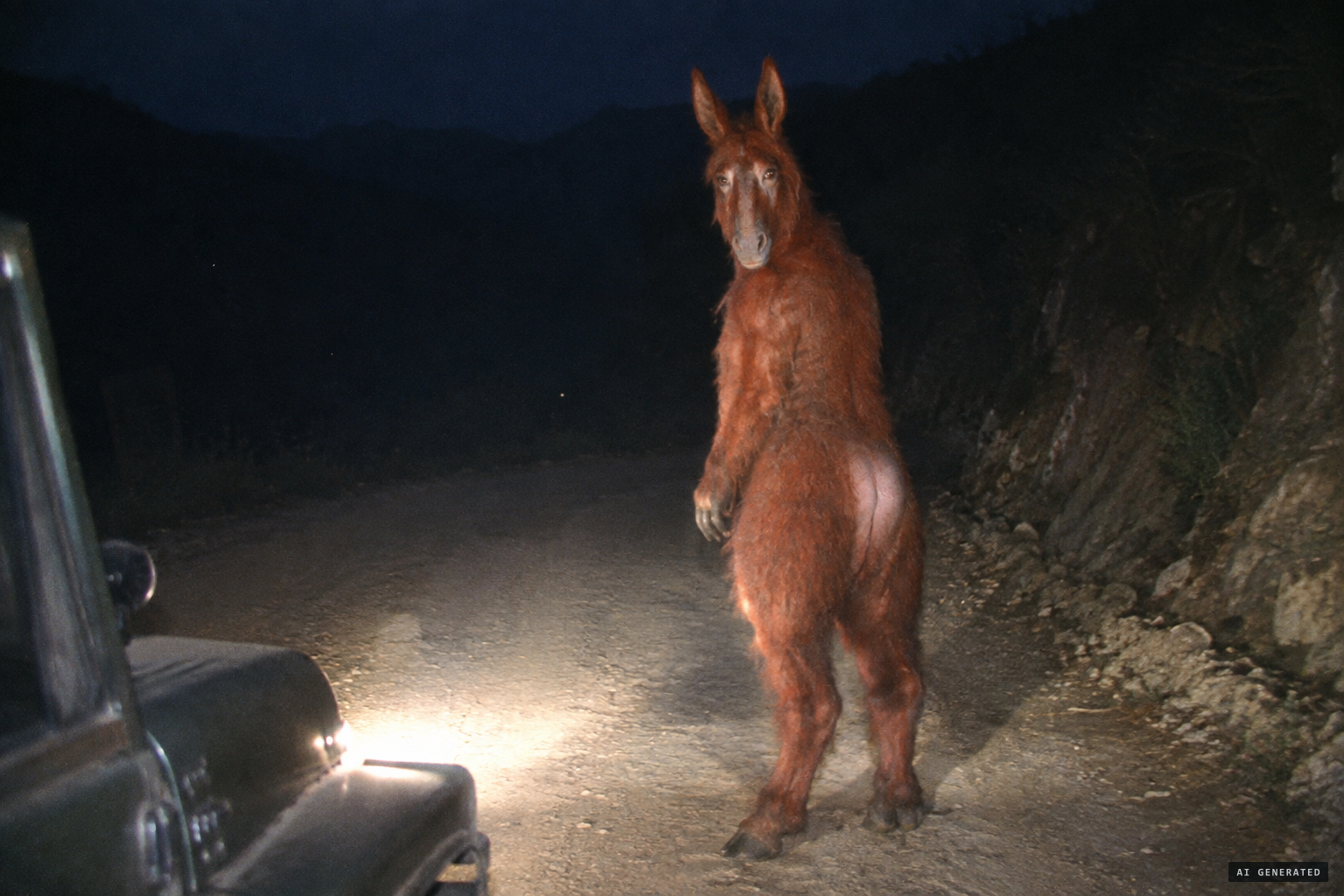 Red-haired, donkey-faced and about 1.9 metres tall, the creature as Chen Liansheng described it