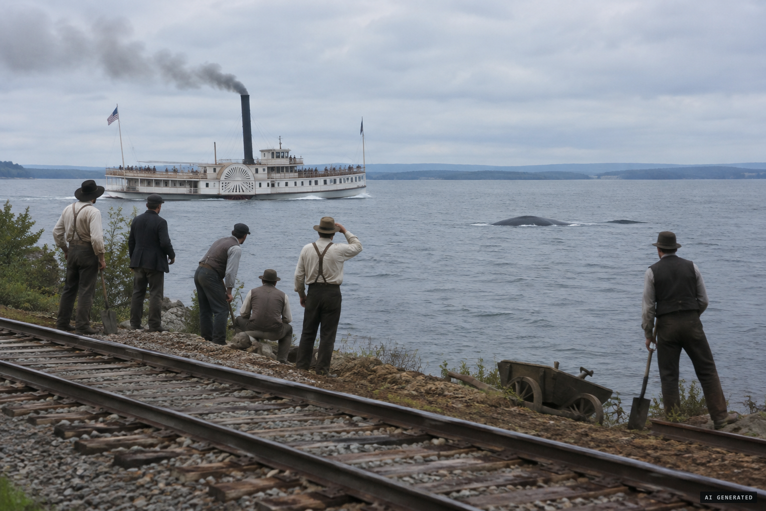 The 1873 reports of a railroad crew and the steamship W.B. Eddy