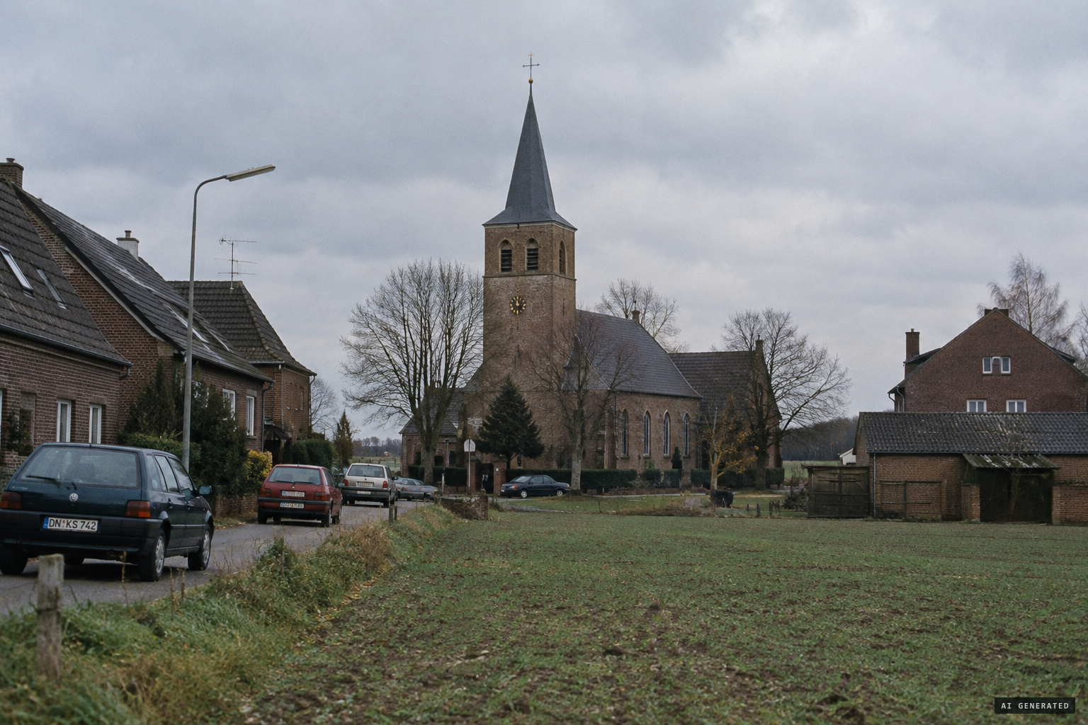 The village of Sievernich and its church, St. Johann Baptist