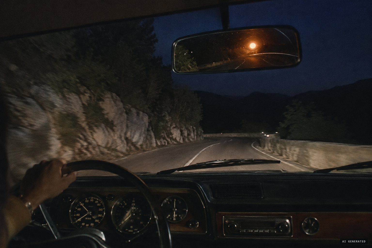 At Annot, a driver reports being chased by a ball of fire