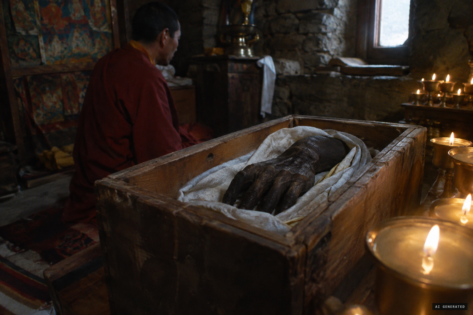 The Pangboche hand, judged a hoax in 1960