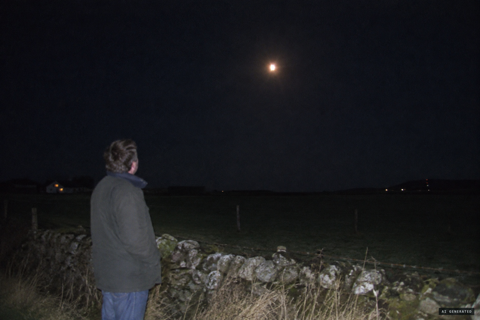 In Jurby, a man sees what he thought was a flare