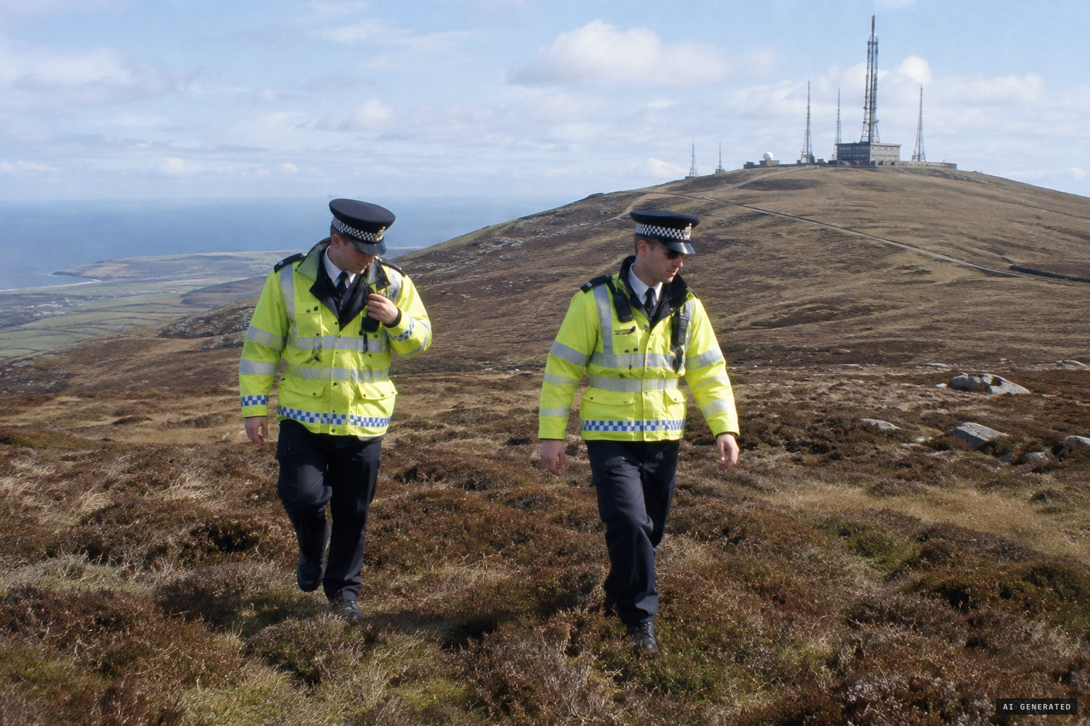 Police make a preliminary daylight search and find nothing
