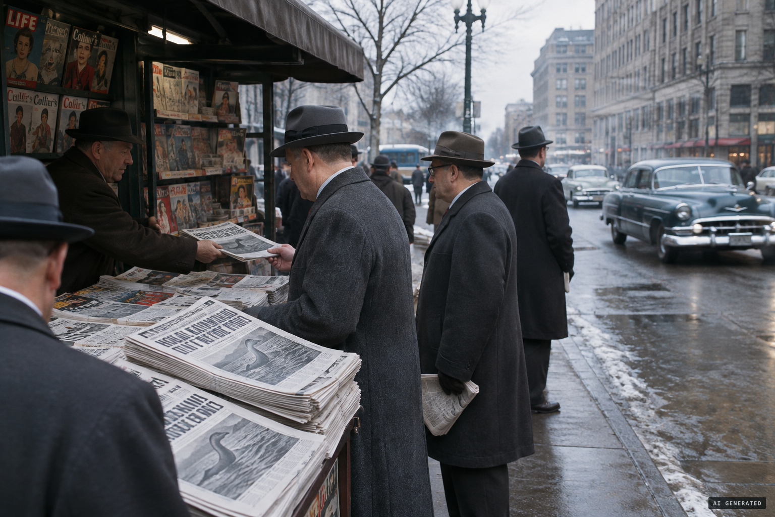 On 6 December 1954 the story went worldwide