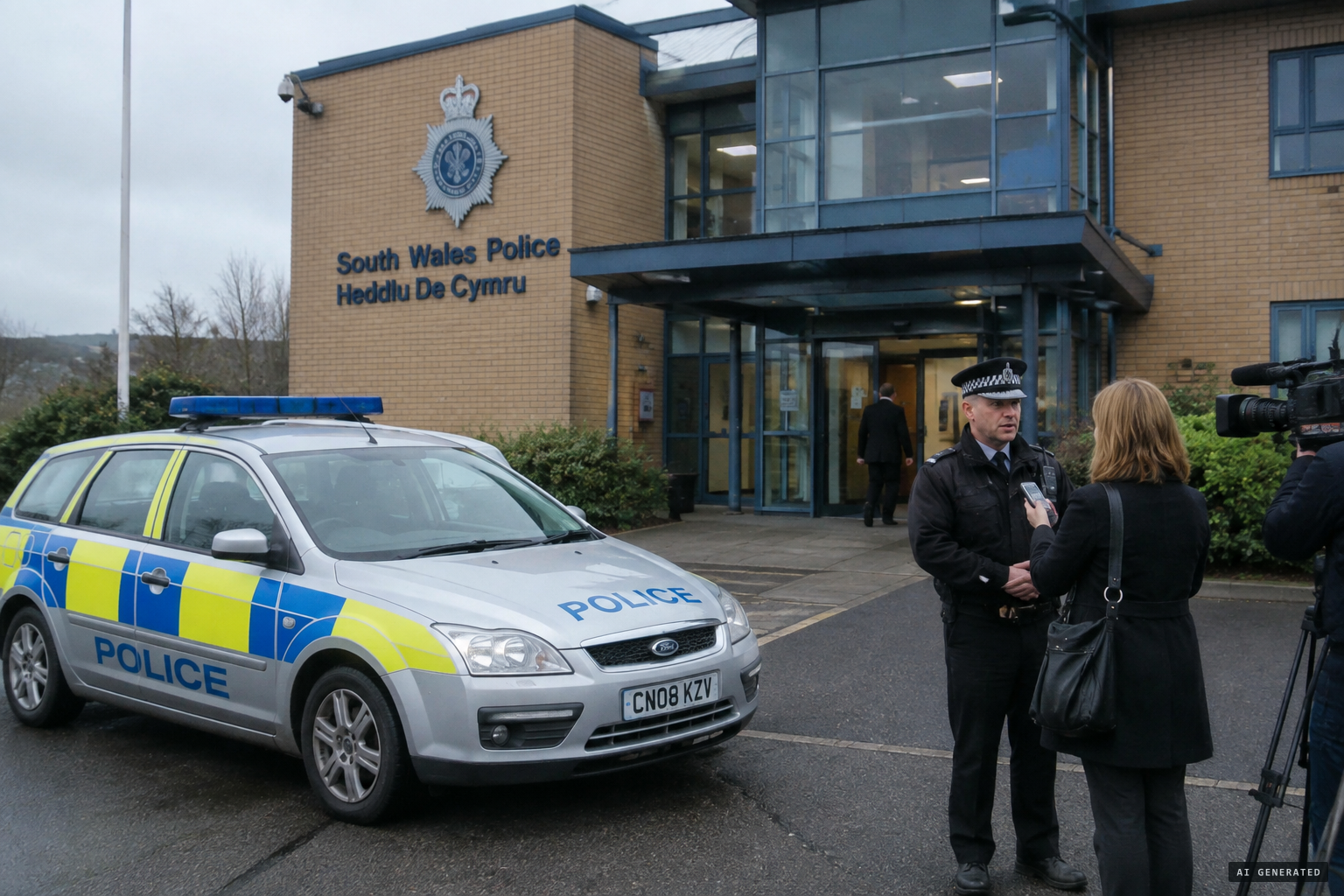 South Wales Police confirm only an unusual aircraft sighting