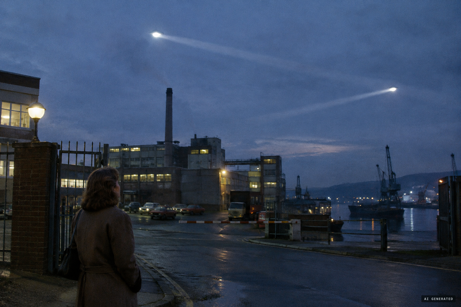 June Thomas sees two very big objects move silently across the sky.
