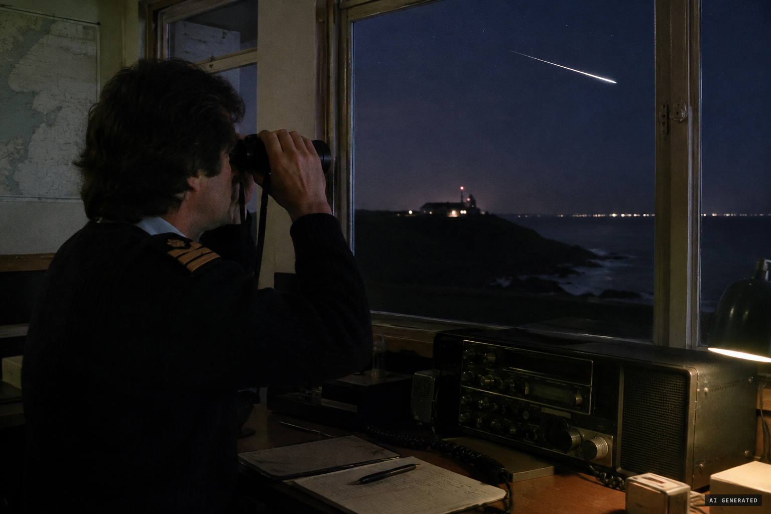 Swansea Coastguard says the lights were meteors.