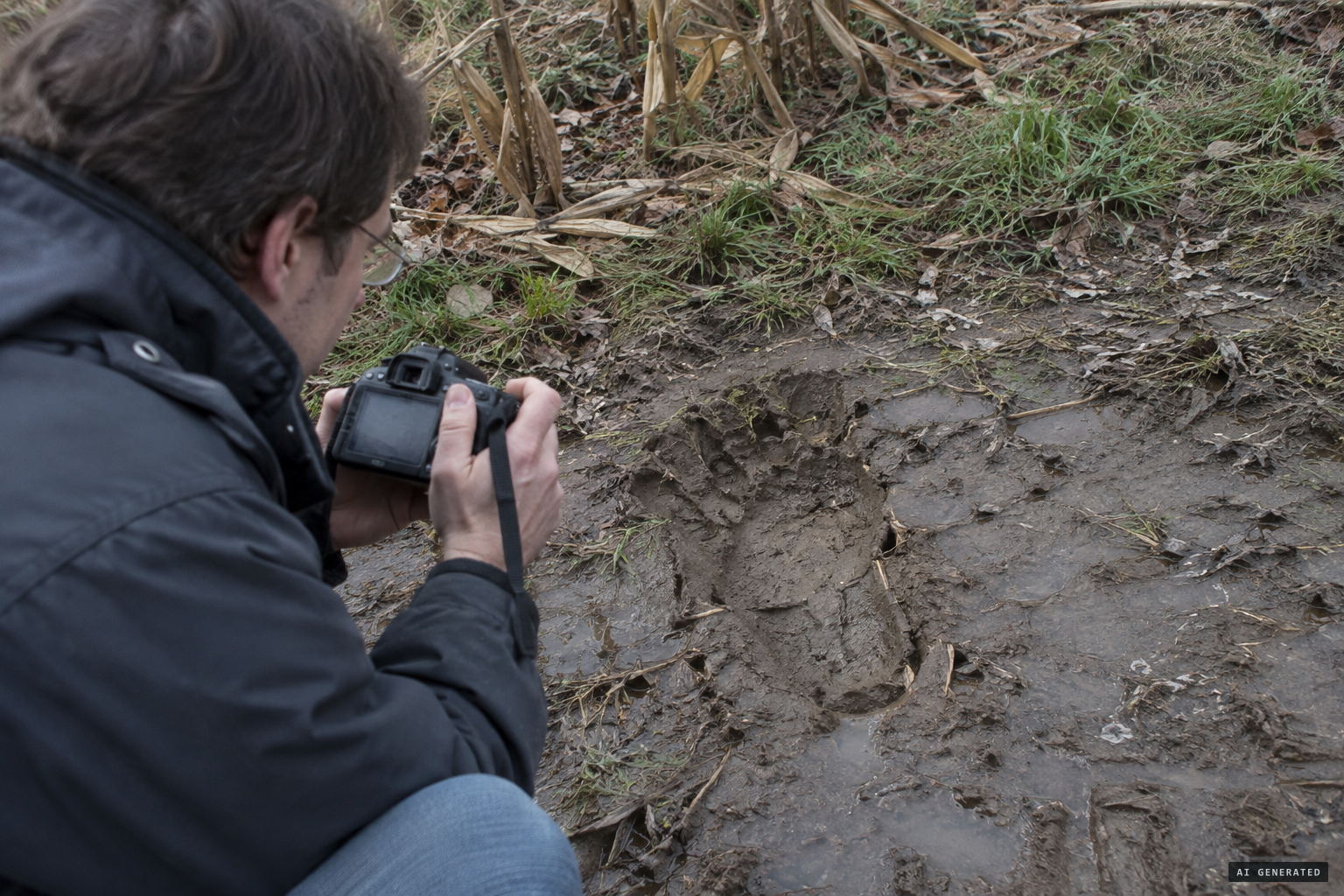 A footprint photo collected in November 2012