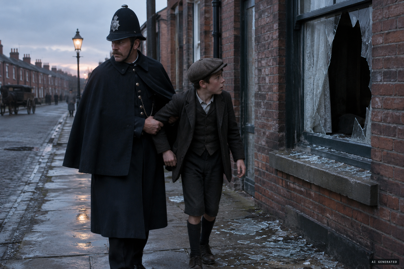 Hugh Morgan arrested for breaking a window to interview the ghost