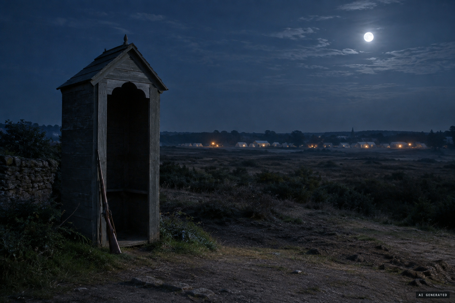 No UFO, no alien: a garrison at night, and soldiers who could not catch what they saw.