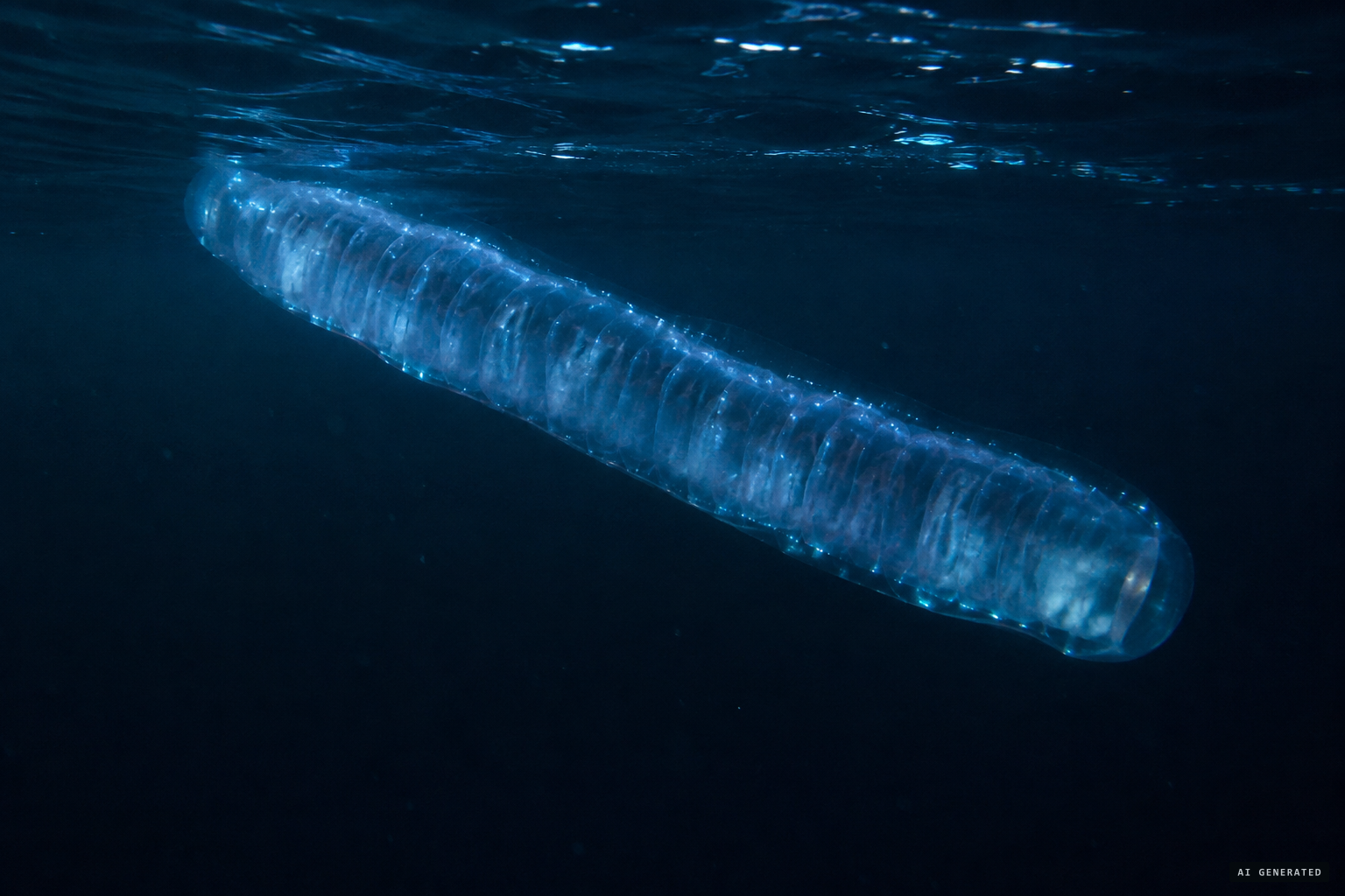 Mackal's explanation: a giant colonial tunicate, a fire-salp colony