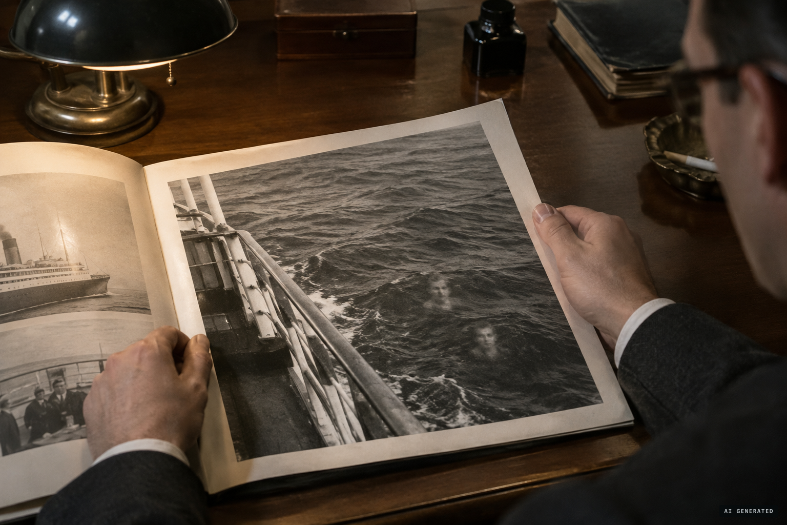 The photo first appears in the Cities Service company magazine in 1934