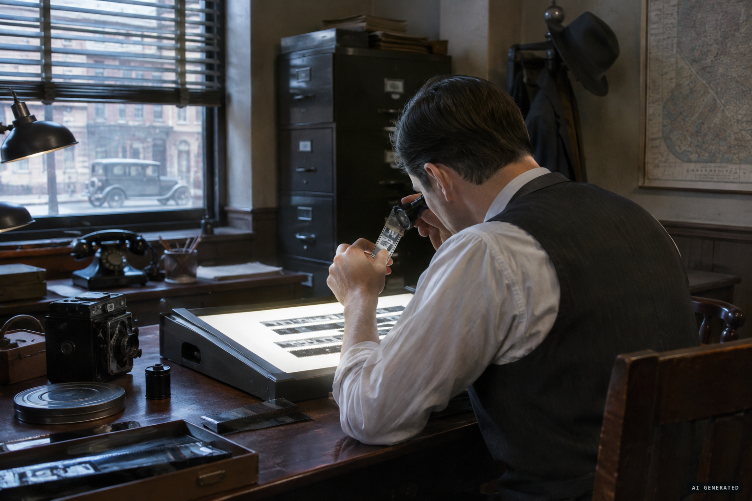 The legend: Burns detectives find no tampering in the negative