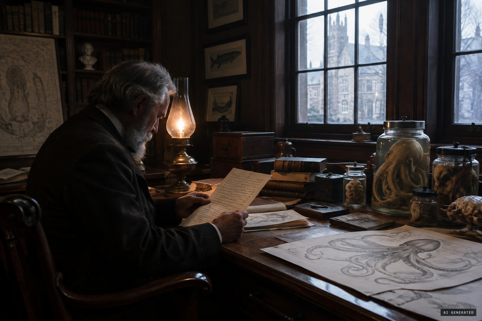 Verrill names the creature Octopus giganteus