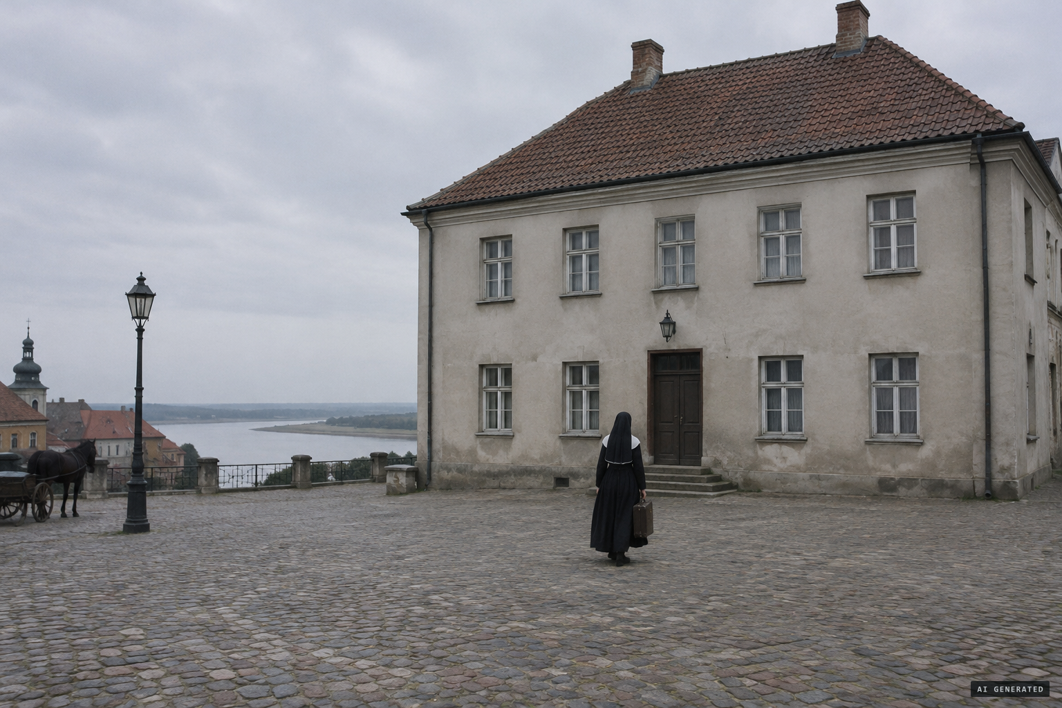 The young Sr. Faustina arrives at the convent on Stary Rynek above the Vistula