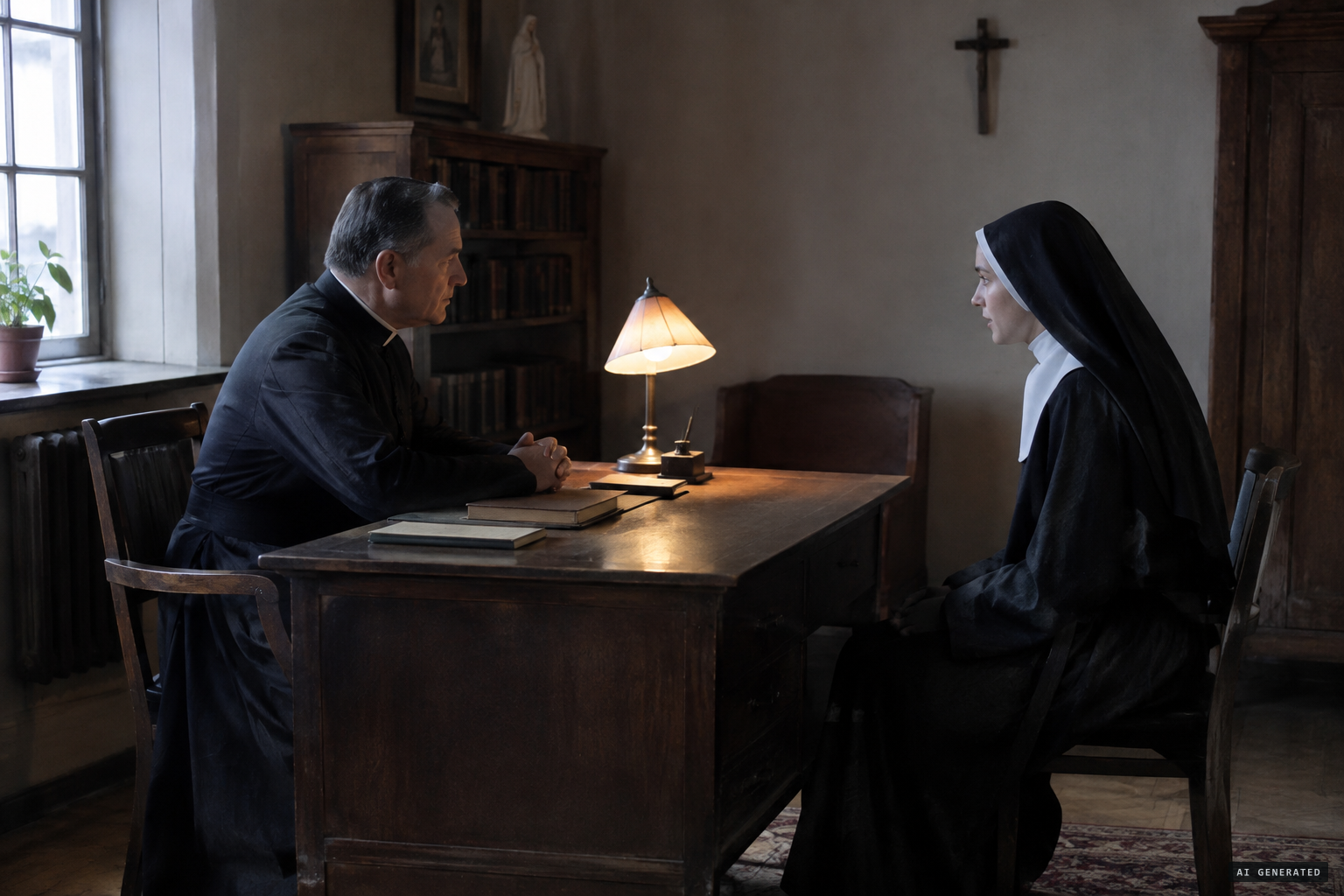 Fr. Sopoćko, her new confessor, puts her to a test