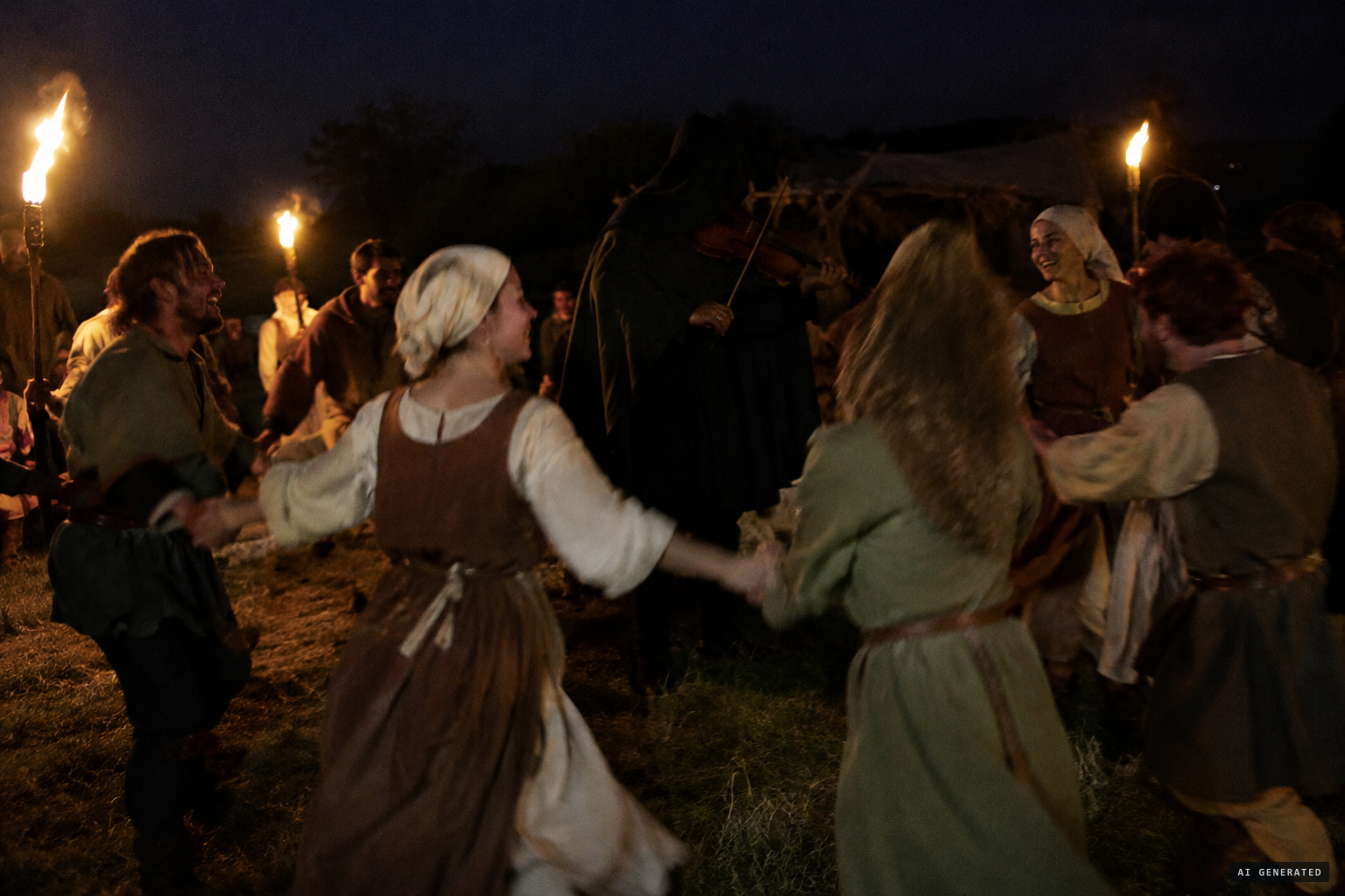 The legend: a wedding party dances past midnight to the Devil's music