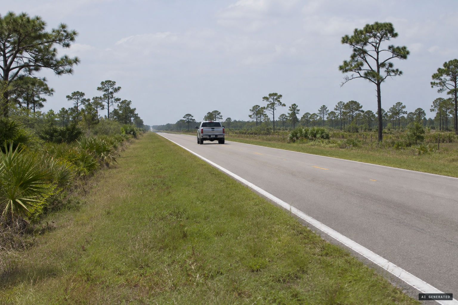 The two-lane rural stretch of State Road 72