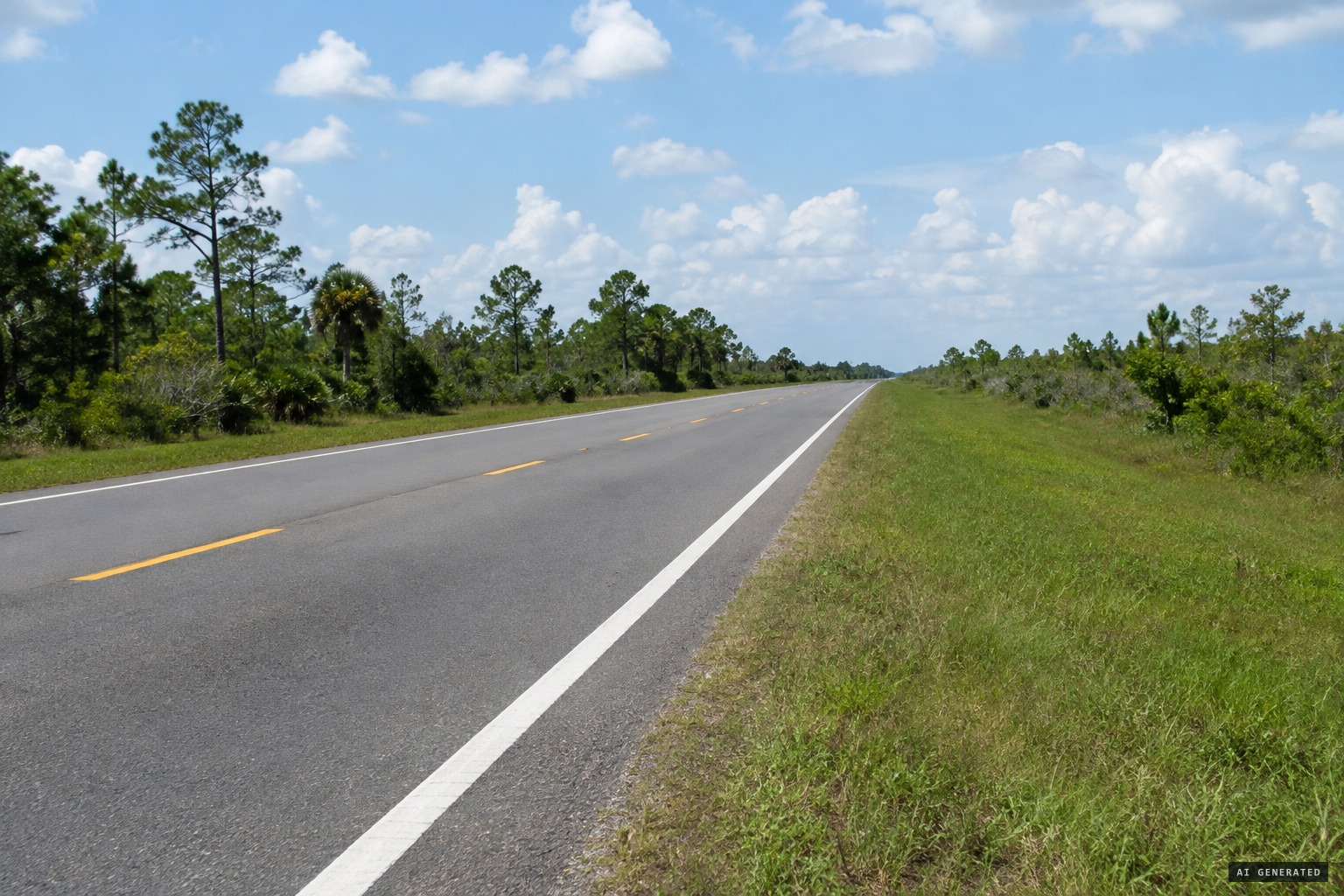No GPS, no location: somewhere along the route