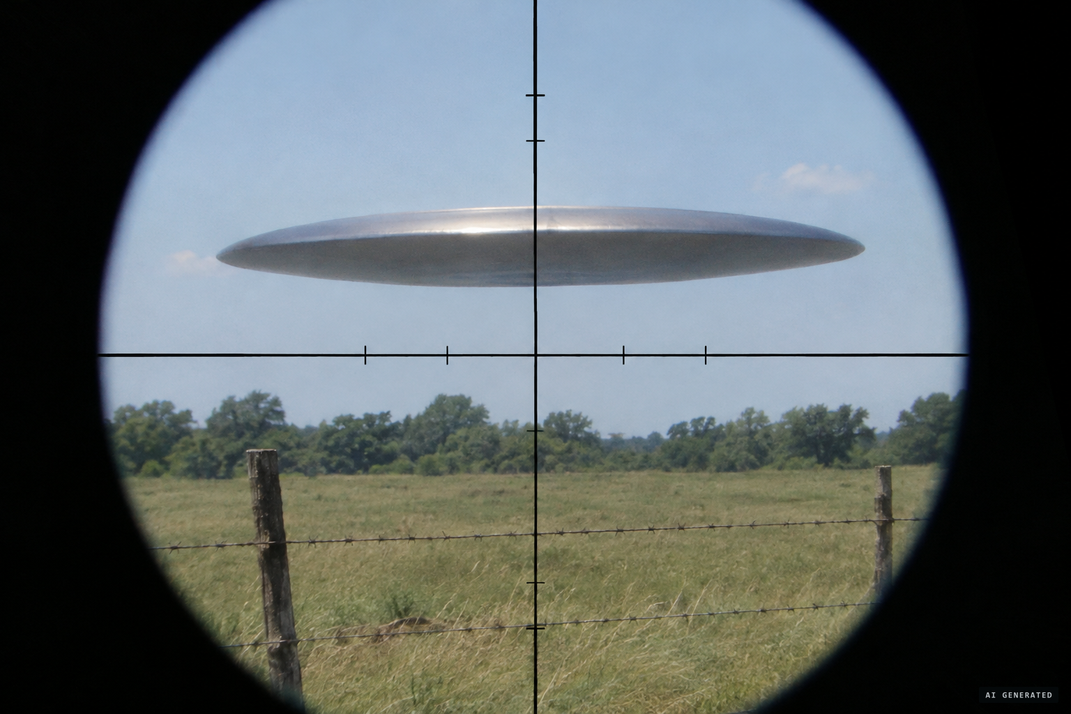 In Dublin, Ricky Sorrells sees a flat, seamless metallic object hover over a pasture