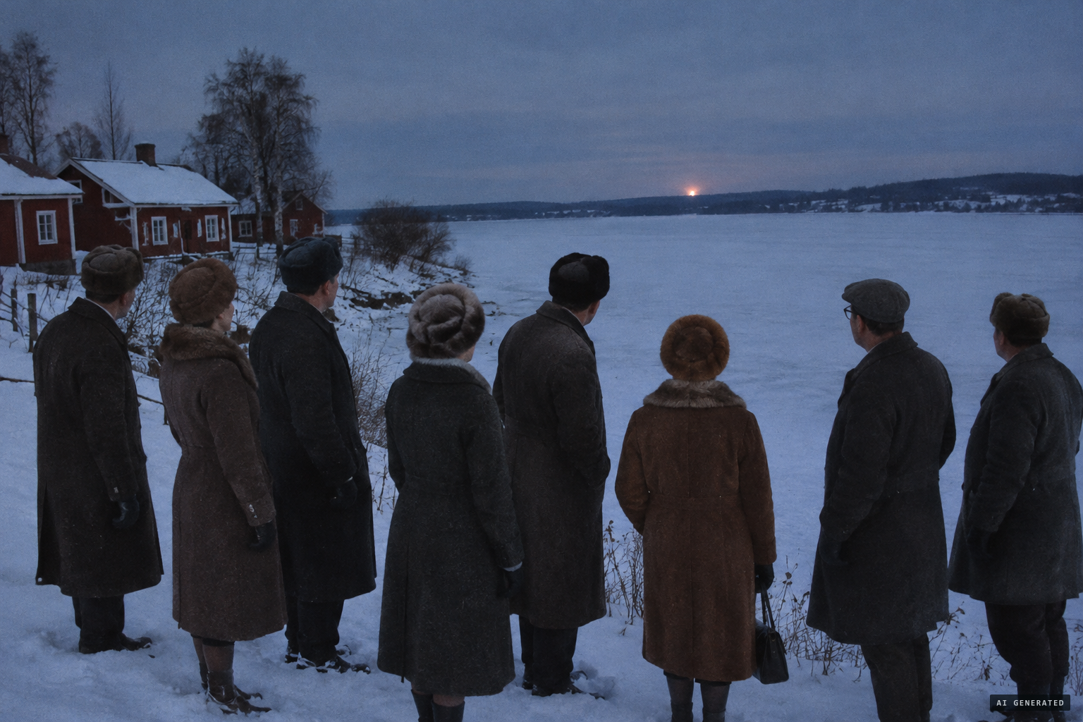 Eight witnesses at Stigsjö see something approach from the south