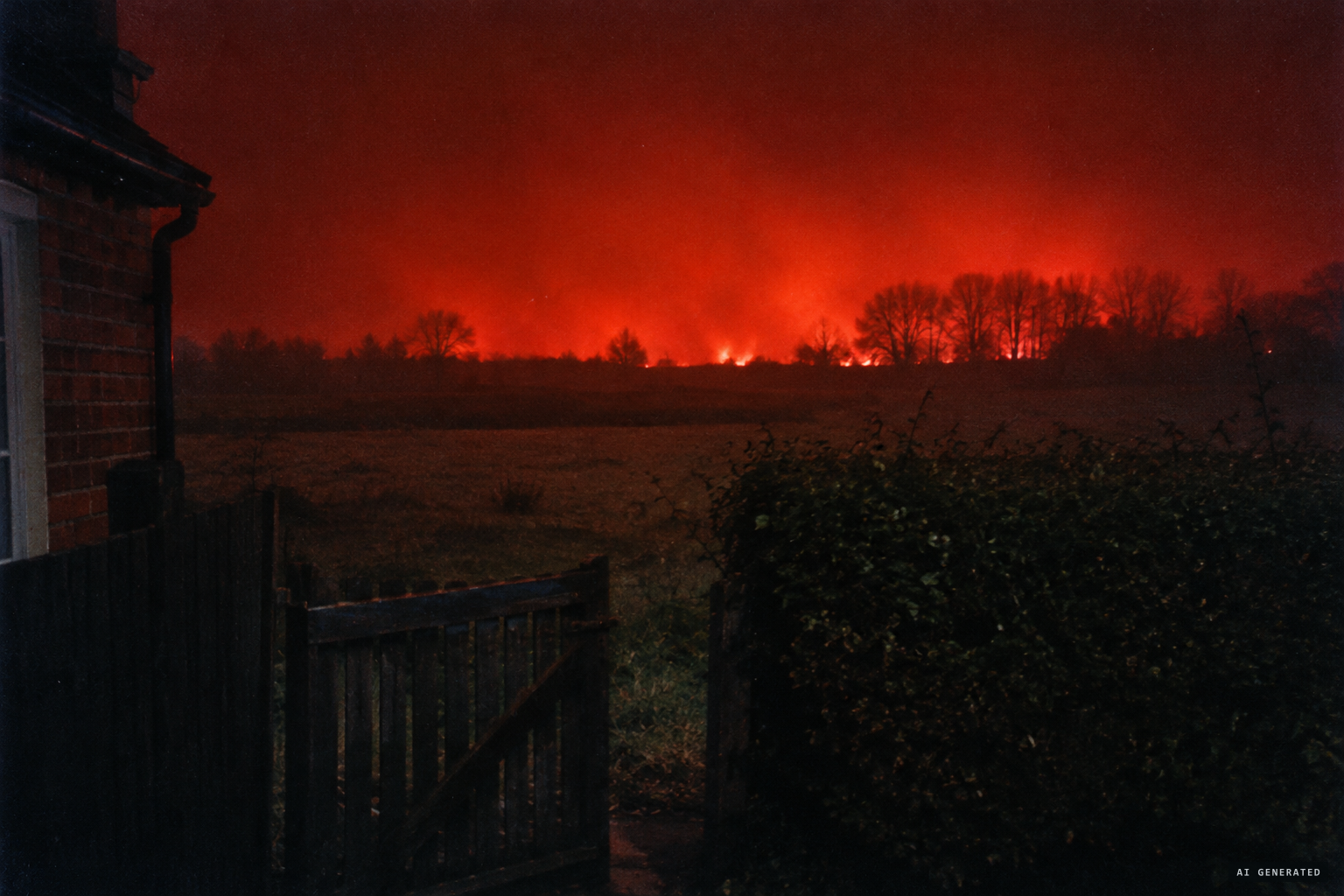 "We thought the field was on fire"