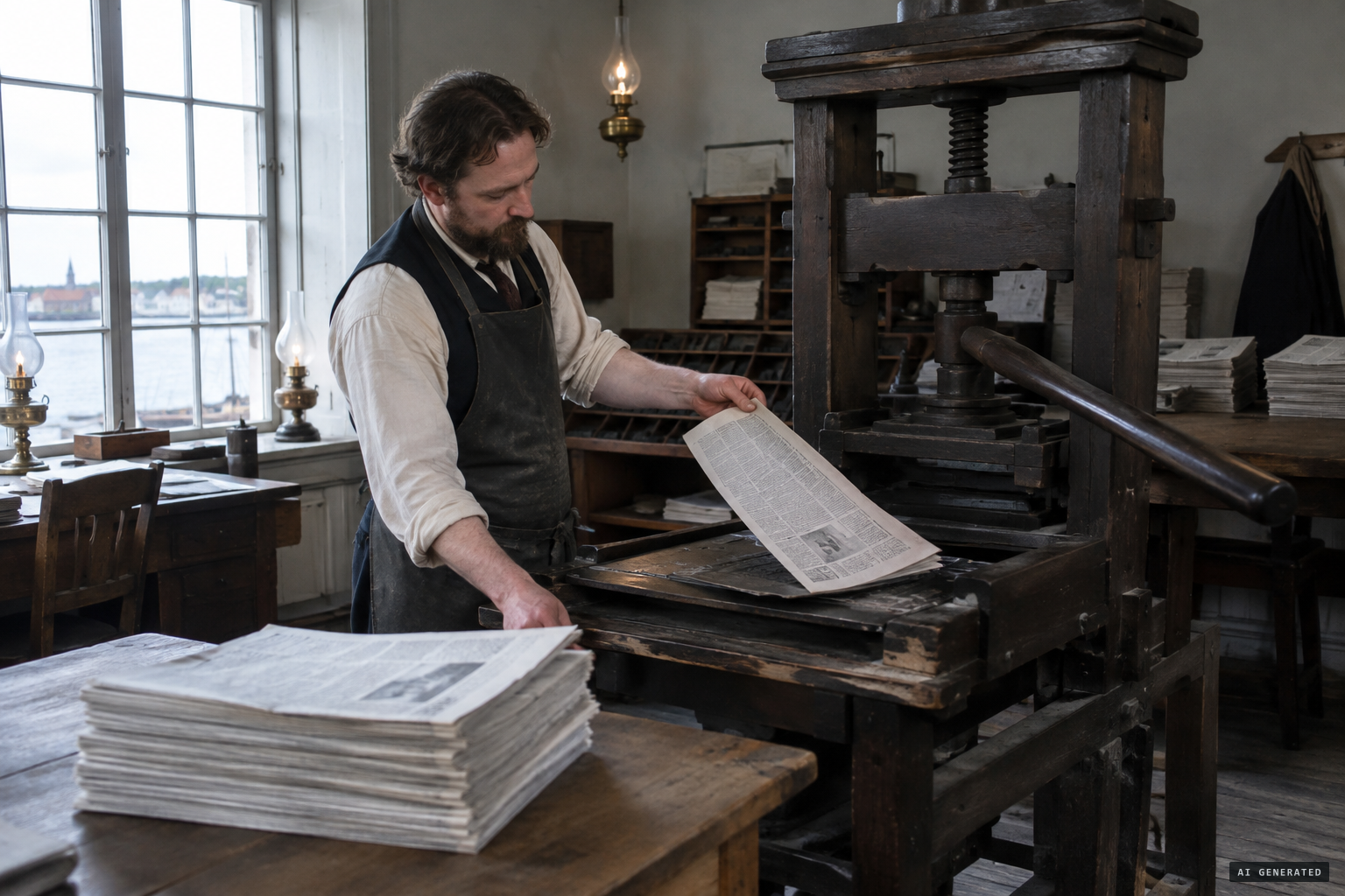 Norrlands-Posten prints the report, later copied by Stockholm and Bleking papers