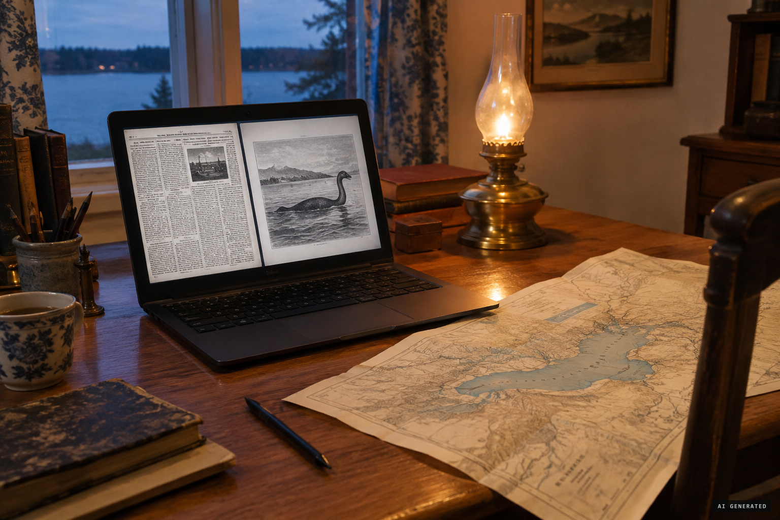 The 1857 report resurfaces and is attached to Jämtland's Storsjöodjuret legend