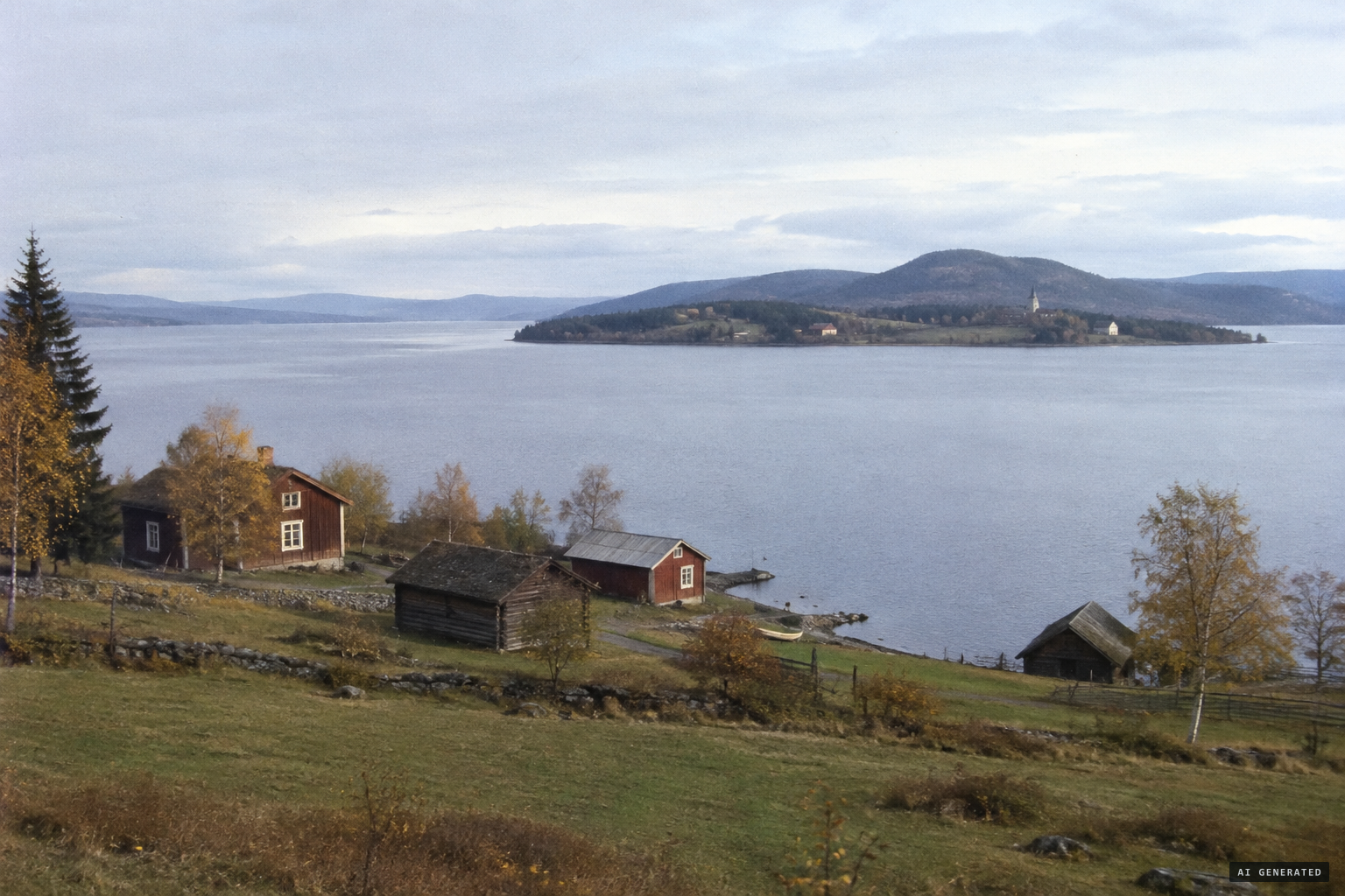 Storsjön, the great lake of Jämtland, home of Storsjöodjuret
