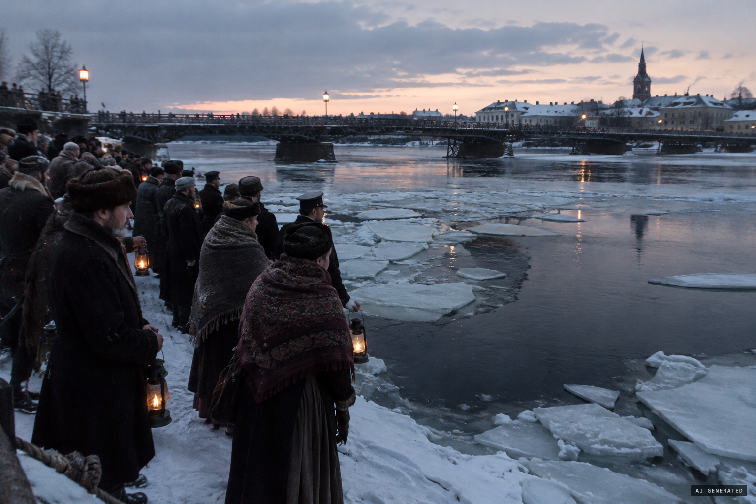 Monster fever in Östersund as the ice breaks under the Frösö bridge