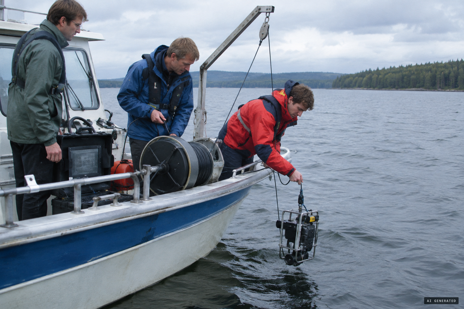The 1998 sonar and camera search of the lake finds nothing
