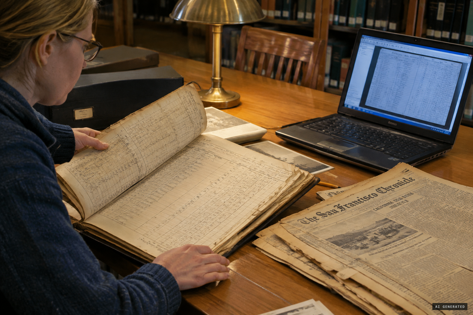 Checking the census and newspaper records behind the backstory