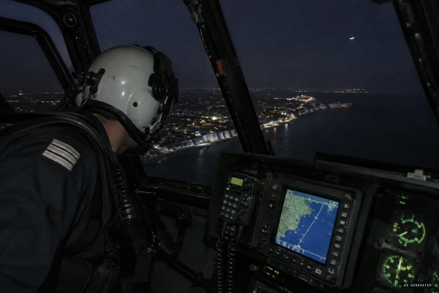 One later account says the crew were looking into reports of suspicious air traffic