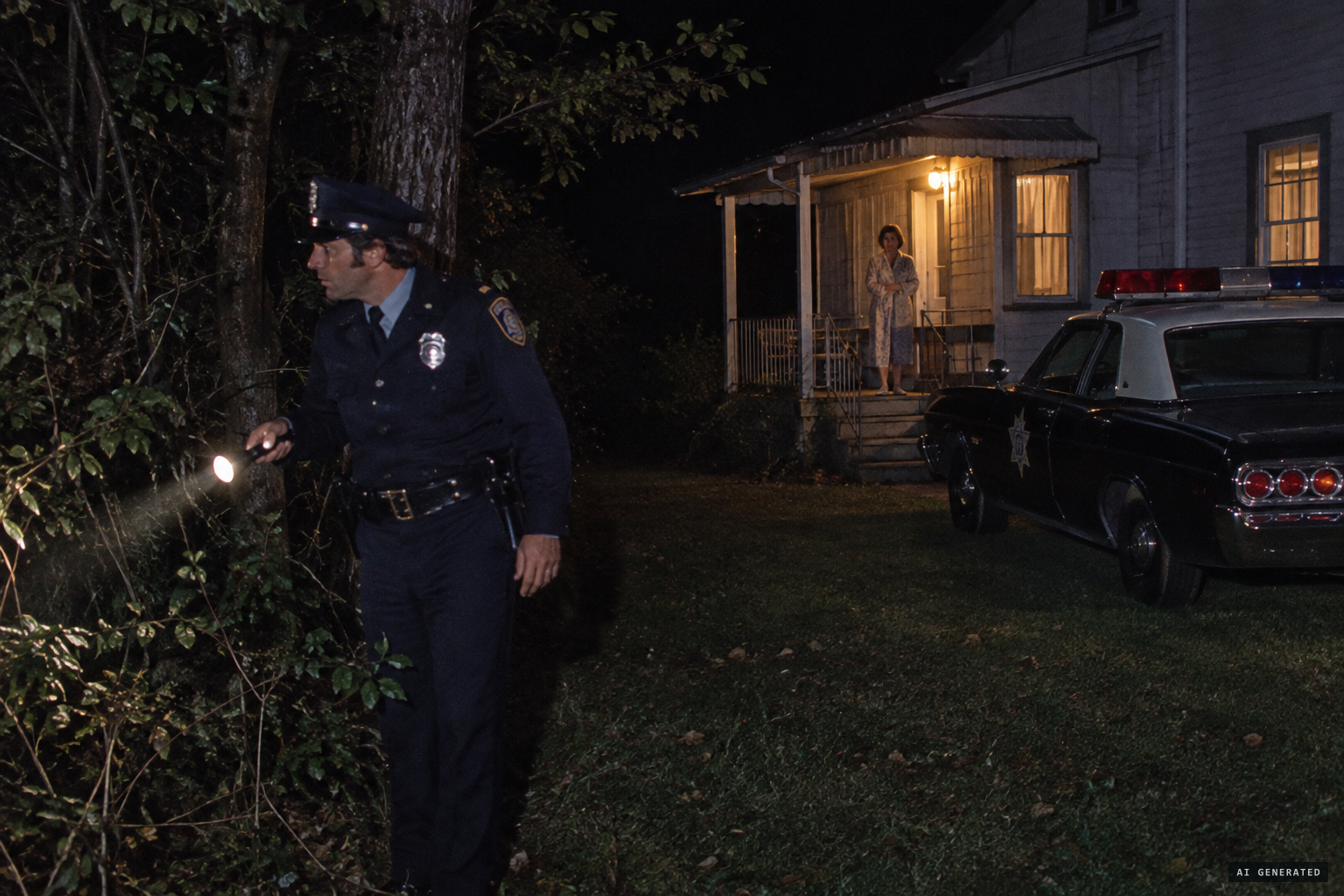 Officer Charles Rupp answers the call and hears the crashing too