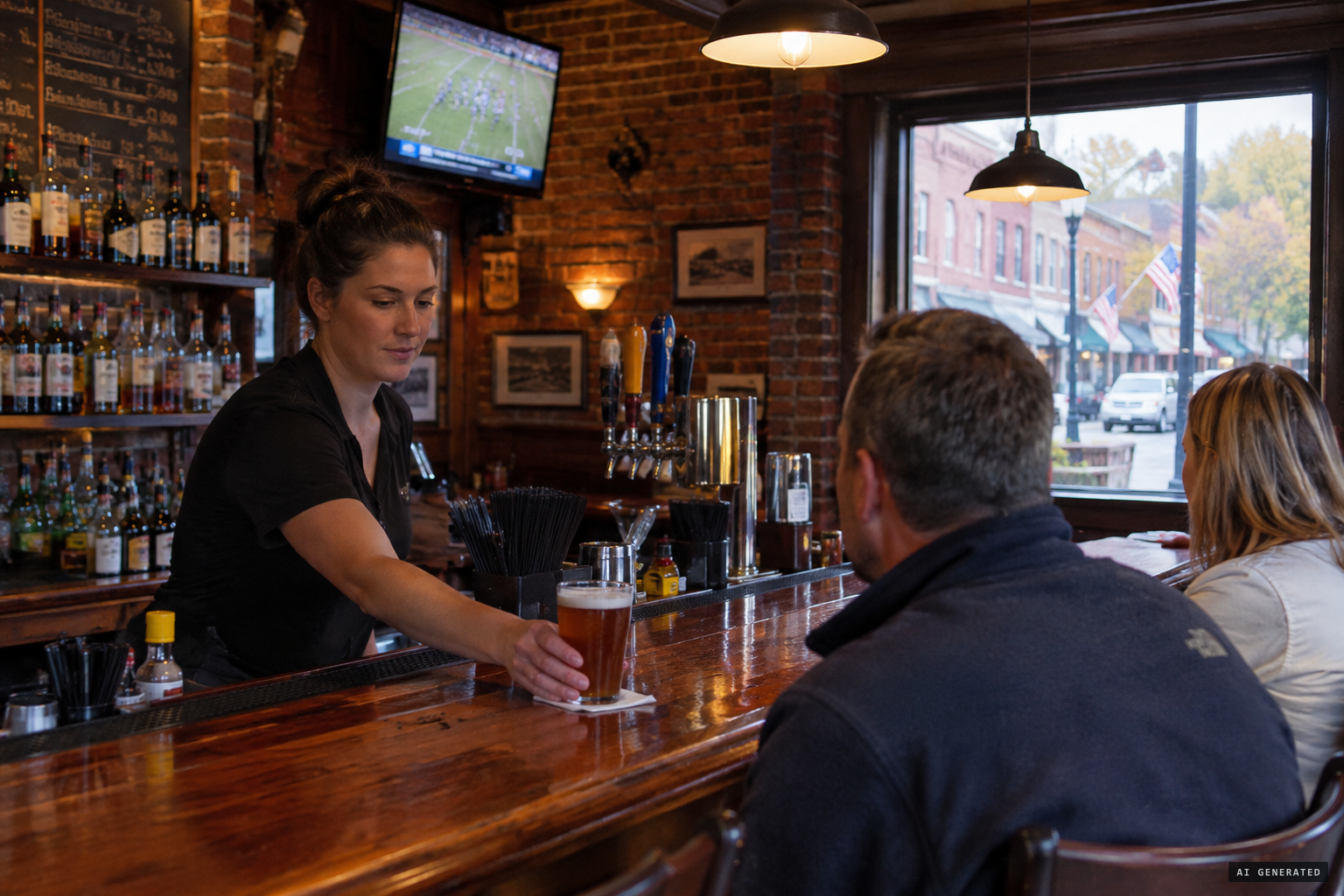 A local pub sells a drink named after the Sykesville Monster