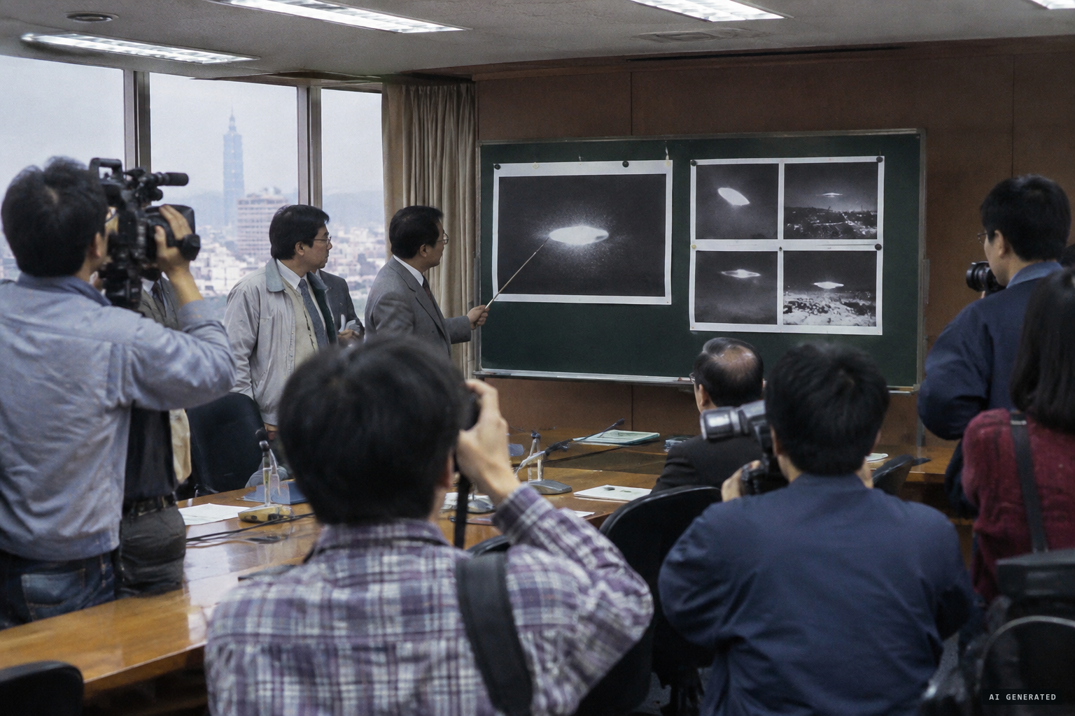The photographs are displayed on 4 May 1996, 29 years after they were taken