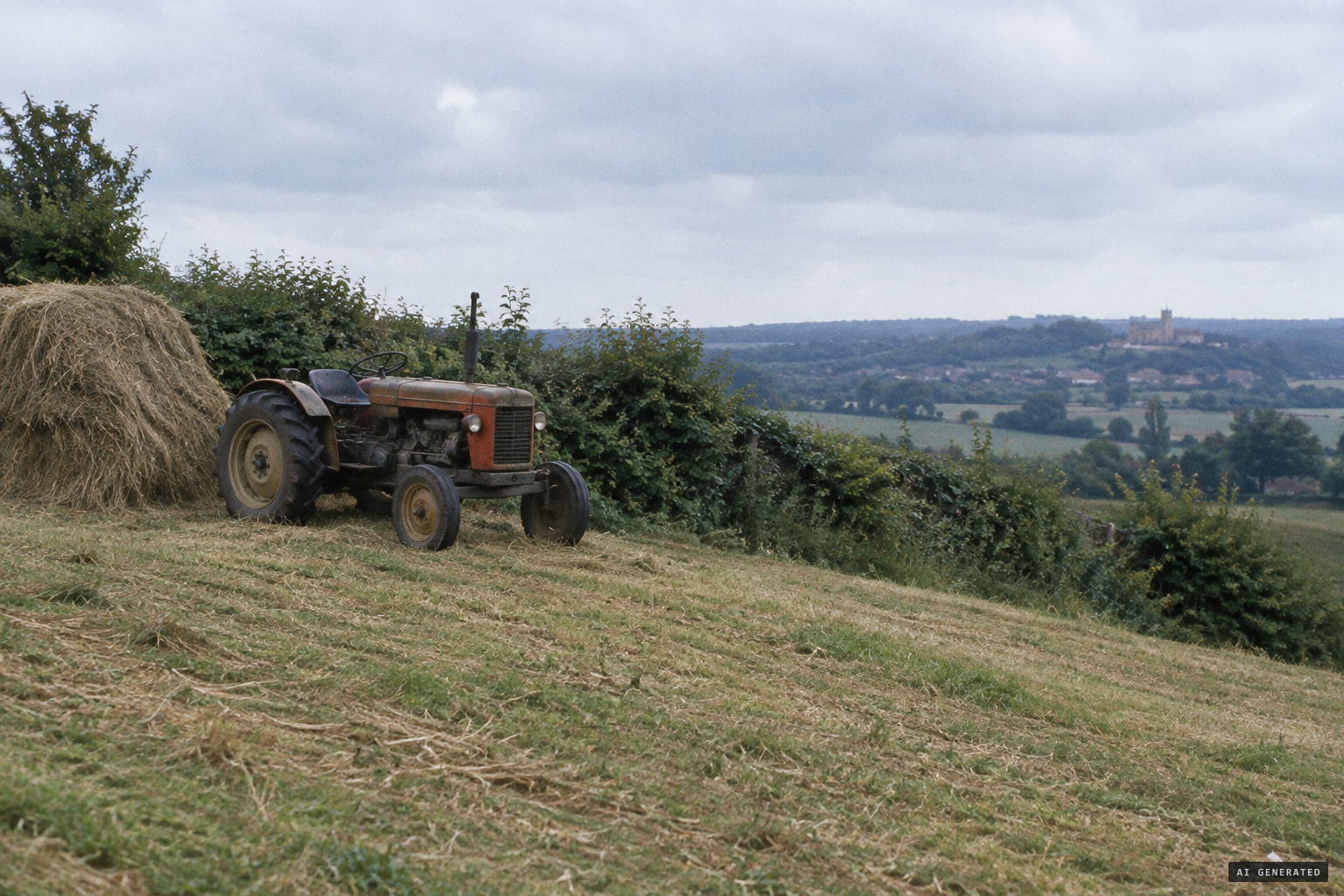 Ordinary explanations, a hay fire or farm machinery, remain untested