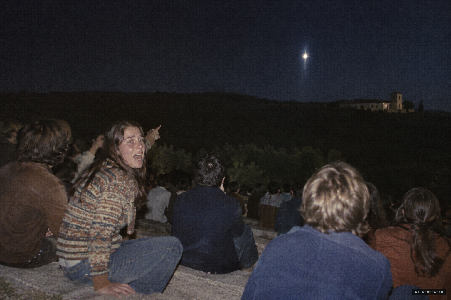 Renata sees a "star" come down from the sky