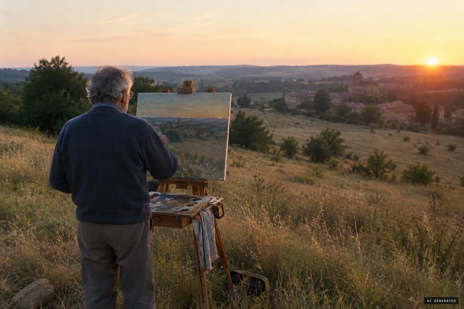 Tantot, later a painter, returns to the site for decades