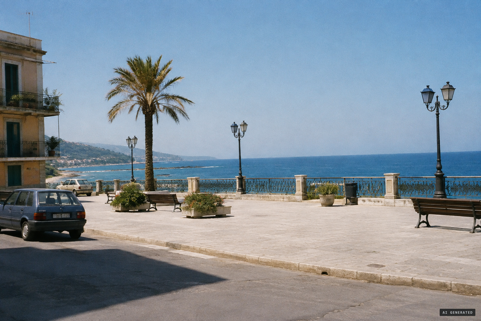 The picture traced to Piazza Roma in Giardini