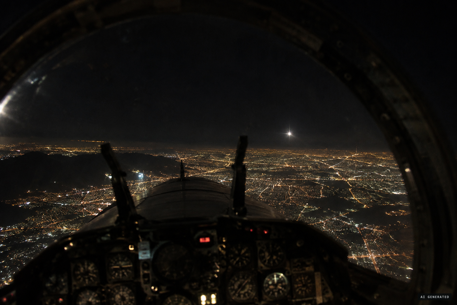 The first F-4 climbs toward the object, visible from 70 miles away