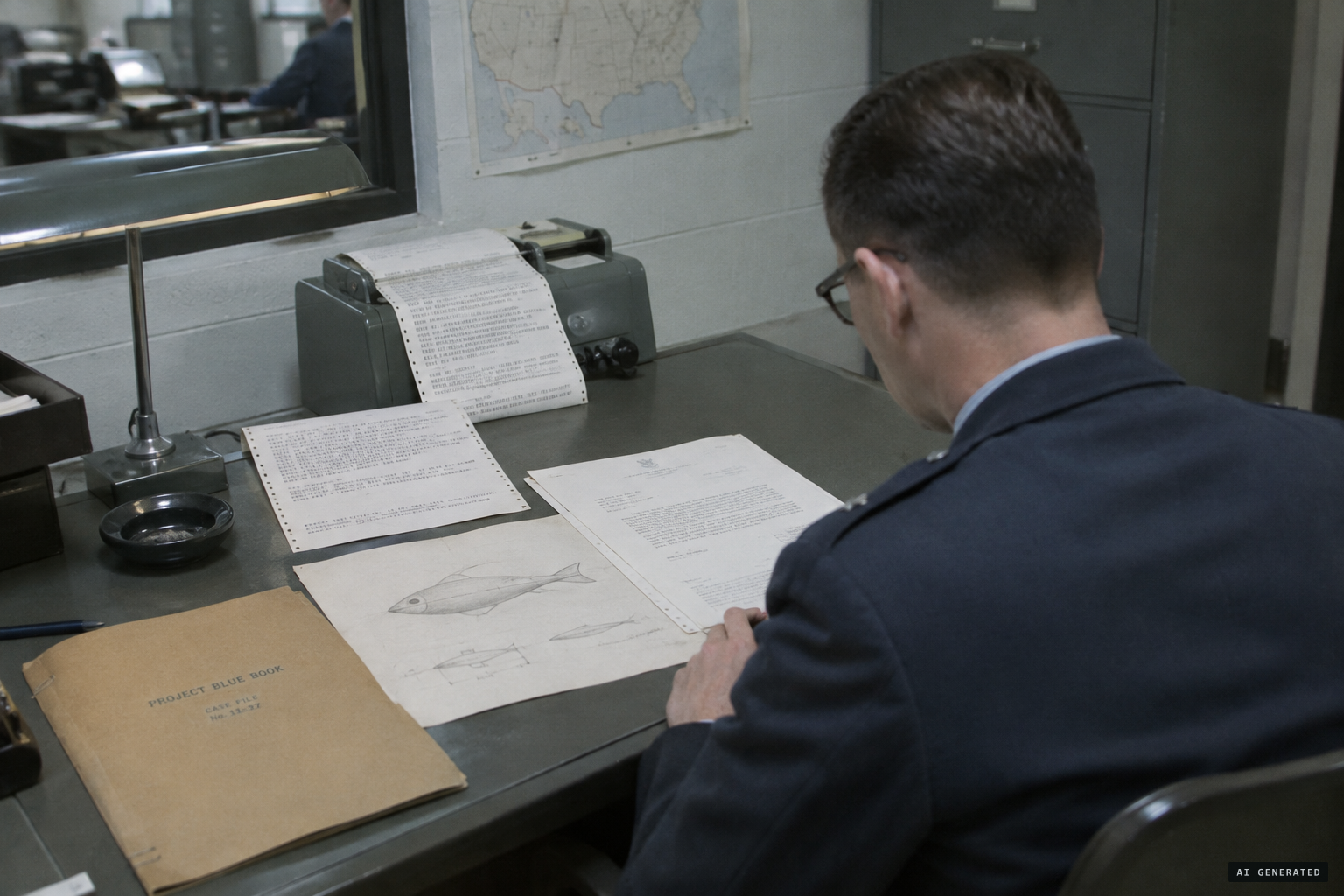 Project Blue Book case 10270: Laxson's drawing, teletypes and the verdict Unidentified