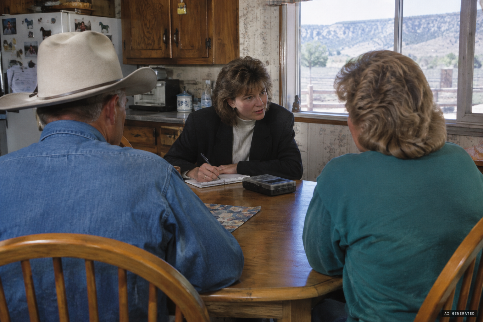 The family's first press interview, in which the wolf goes unmentioned